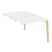 Стол-приставка двойной на деревянных опорах Onix Wood OW.D.SPR-1.8 980x1635x750 (Тиквуд Светлый/Дуб Темный)