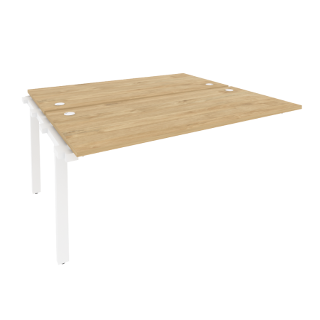 Наборный элемент рабочей станции на м/к Onix O.M-2.NRS-4.7 1580x1475x750 (Тиквуд Светлый/Белый Металл)