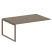 Проходной наборный элемент переговорного стола Metal System Style БО.ППРГ-5 1800x1235x750 (Дуб Наварра/Серый металл)