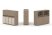 Тумба двойная + низкая надставка ES.NB.2N-5 (1500х410х1135) (Латте/Тиквуд Светлый)