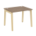 Стол рабочий на деревянных опорах Onix Wood OW.SP-1.8 980x800x750 (Тиквуд Светлый/Дуб Темный)