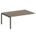 Проходной наборный элемент переговорного стола Metal System Style БП.ППРГ-5 1800x1235x750 (Дуб Наварра/Серый металл)