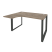 Стол эргономичный левый на О-образном м/к Onix O.MO-SA-3L 1380x1180x750 (Тиквуд Темный/Белый Металл)