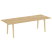 Стол переговорный на деревянных опорах Onix Wood Direct OW.PRG-25 2580x980x750 (Тиквуд Темный/Дуб Светлый)