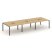 Рабочая станция 2-х сторонняя SN-6P.DRS-071 (2940х1432х750) (Тиквуд Светлый/Металл Антрацит)