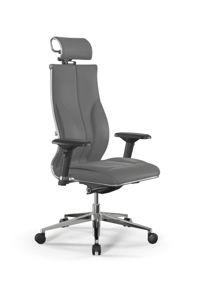 Кресло для руководителя Метта Samurai B2-11D - Infinity /Kc06/Wm06/D04P/H2cL-3D(M26.B32.G25.W03) (Серый)