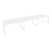 Стол переговорный Onix O.MO-PRG-3.3 4140x980x750 (Тиквуд Темный/Белый Металл)