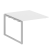Проходной наборный элемент переговорного стола Metal System Style БО.ППРГ-1 1000x1235x750 (Дуб Наварра/Серый металл)