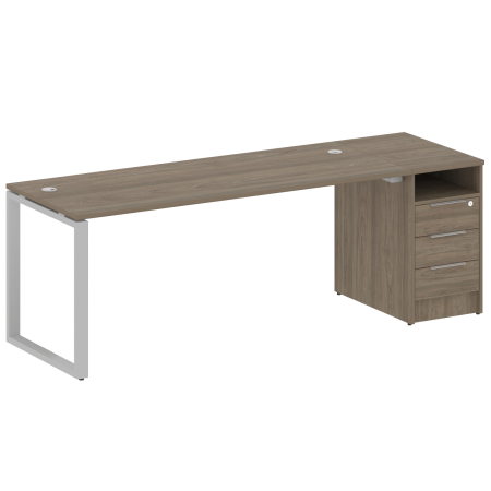 Рабочая станция Metal System Style БО.РС-СТП-1.5 2212x720x750 (Вяз/Серый металл)