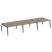 Рабочая станция на деревянных опорах Onix Wood OW.D.RS-6.4.7 4740x1475x750 (Тиквуд Светлый/Дуб Темный)
