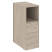Тумба 5 ящиков TIP-ON завершающая, левая Onix O.R-TV-5TIPL 436x767x1185 (Тиквуд Светлый)