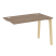 Стол-приставка к опорным элементам на деревянных опорах Onix Wood OW.SPR-2.7 1180x720x750 (Тиквуд Светлый/Дуб Темный)