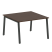 Стол для переговоров (1 столешница) на А-образном м/к Metal System Style БА.ПРГ-1.2 1200x1235x750 (Дуб наварра/Серый металл)