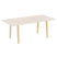 Стол переговорный на деревянных опорах Onix Wood Direct OW.PRG-19 1980x980x750 (Тиквуд Темный/Дуб Светлый)