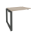 Наборный элемент рабочей станции на О-образном м/к Onix O.MO-1.NRS-1.7 980x720x750 (Тиквуд Темный/Белый Металл)