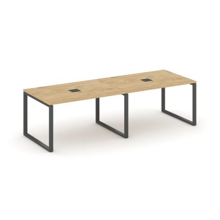 Стол переговорный SN-6O.SPRG-014 (3160х980х750) (Тиквуд Светлый/Металл Антрацит)