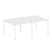 Переговорный стол 2 столешницы Metal System Style БП.ПРГ-2.1 2000x1235x750 (Дуб Наварра/Серый металл)