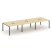 Рабочая станция 2-х сторонняя SN-6P.DRS-071 (2940х1432х750) (Тиквуд Светлый/Металл Антрацит)
