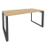 Стол рабочий на О-образном м/к Onix O.MO-SP-4.8 1580x800x750 (Тиквуд Темный/Белый Металл)