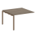 Проходной наборный элемент переговорного стола Metal System Style БП.ППРГ-2 1200x1235x750 (Дуб Наварра/Серый металл)