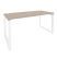 Стол рабочий на О-образном м/к Onix O.MO-SP-4.7 1580x720x750 (Тиквуд Темный/Белый Металл)