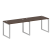 Рабочая станция Metal System Style БО.СМ-2.2 2400x720x750 (Дуб Наварра/Серый металл)