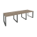 Стол переговорный Onix O.MO-PRG-3.1 2940x980x750 (Тиквуд Темный/Белый Металл)