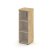 Шкаф средний узкий SN.STU-205(L) (400х400х1203) (Антрацит/Тиквуд Светлый/Прозрачный)