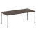 Стол рабочий руководителя на П-обр. м/к БП.СРР-6.9 2000x900x750 (Вяз Благородный/Нерж. Сталь)