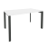 Стол рабочий на П-образном м/к Onix O.MP-SP-3.8 1380x800x750 (Тиквуд Темный/Белый Металл)