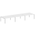 Рабочая станция на 6 раб. мест Metal System Style БП.СМ-6.5 5400x1475x750 (Дуб Наварра/Серый металл)