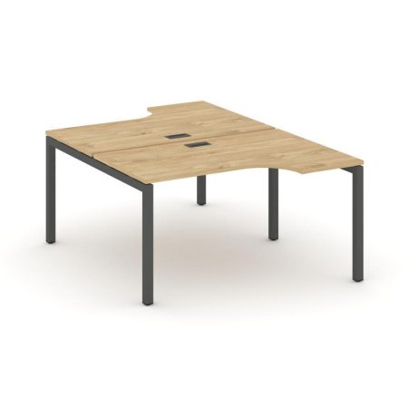 Рабочая станция эргономичная SN-5P.DRPA-001 (1380х1232/1992х750) (Тиквуд Светлый/Металл Антрацит)