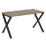 Стол рабочий VR.L-SRX-3.7 1380x720x750 (Тиквуд Темный/Белый металл)