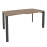 Стол рабочий на П-образном м/к Onix O.MP-SP-4.8 1580x800x750 (Тиквуд Темный/Белый Металл)