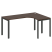Стол криволинейный правый Metal System Style БП.СА-4 Пр 1600x1200x750 (Дуб Наварра/Серый металл)