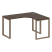 Стол криволинейный правый Metal System Style БО.СА-3 Пр 1400x1200x750 (Дуб Наварра/Серый металл)
