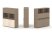 Тумба двойная + высокая надставка ES.NB.2V-4 (1500х410х1520) (Латте/Тиквуд Светлый)