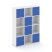 Стеллаж Locker Plus LK.K-006 1188x350x1593 (Дуб Аризона)