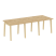 Стол переговорный на деревянных опорах Onix Wood OW.PRG-3.0 2340x980x750 (Тиквуд Светлый/Дуб Темный)