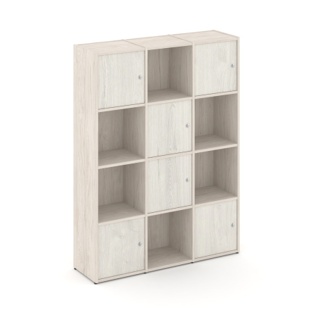 Стеллаж Locker Plus LK.K-006 1188x350x1593 (Денвер Светлый | Дуб Наварра)