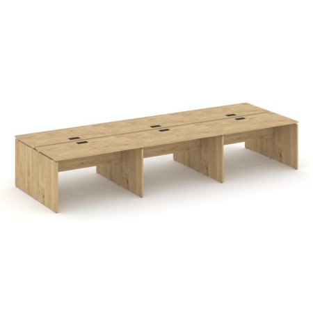 Рабочая станция 2-х сторонняя SN-D.DRS-063 (4140х1232х750) (Тиквуд Светлый)