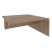 Стол-приставка двойной к опорным элементам Onix O.D.SPR-4.8 1580x1635x750 (Тиквуд Светлый)