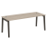 Стол руководителя на деревянных опорах Onix Wood Direct OW.SRR-6.8 1980x800x750 (Тиквуд Темный/Дуб Светлый)