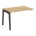 Наборный элемент рабочей станции на деревянных опорах Onix Wood OW.1.NRS-2.8 1180x800x750 (Тиквуд Светлый/Дуб Темный)