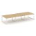 Рабочая станция 2-х сторонняя SN-6O.DRS-061 (2940х1232х750) (Тиквуд Светлый/Металл Антрацит)