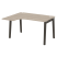 Стол эргономичный левый на деревянных опорах Onix Wood OW.SA-3L 1380x1180x750 (Тиквуд Светлый/Дуб Темный)