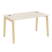 Стол руководителя на деревянных опорах Onix Wood Direct OW.SRR-3.8 1380x800x750 (Тиквуд Темный/Дуб Светлый)