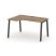 Стол рабочий эргономичный SN-6A.SPA-001(L) (1380х600/980х750) (Тиквуд Светлый/Металл Антрацит)