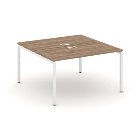 Рабочая станция 2-х сторонняя SN-4P.DRS-001 (980х1232х750) (Дуб Табак/Металл Белый)