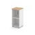 Шкаф низкий узкий SN.STU-302(L) (400х400х833) (Антрацит/Тиквуд Светлый/Прозрачный)